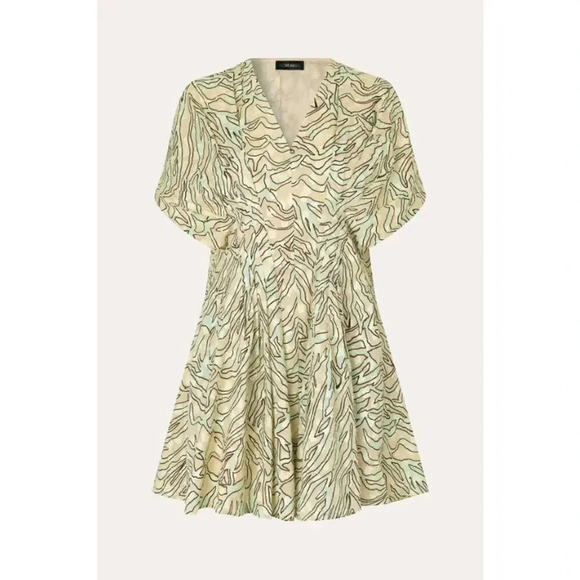 NWT $297 Stine Goya Claudia Zebra Print Mini Dress - Organic Cotton Patterned - Picture 2 of 11